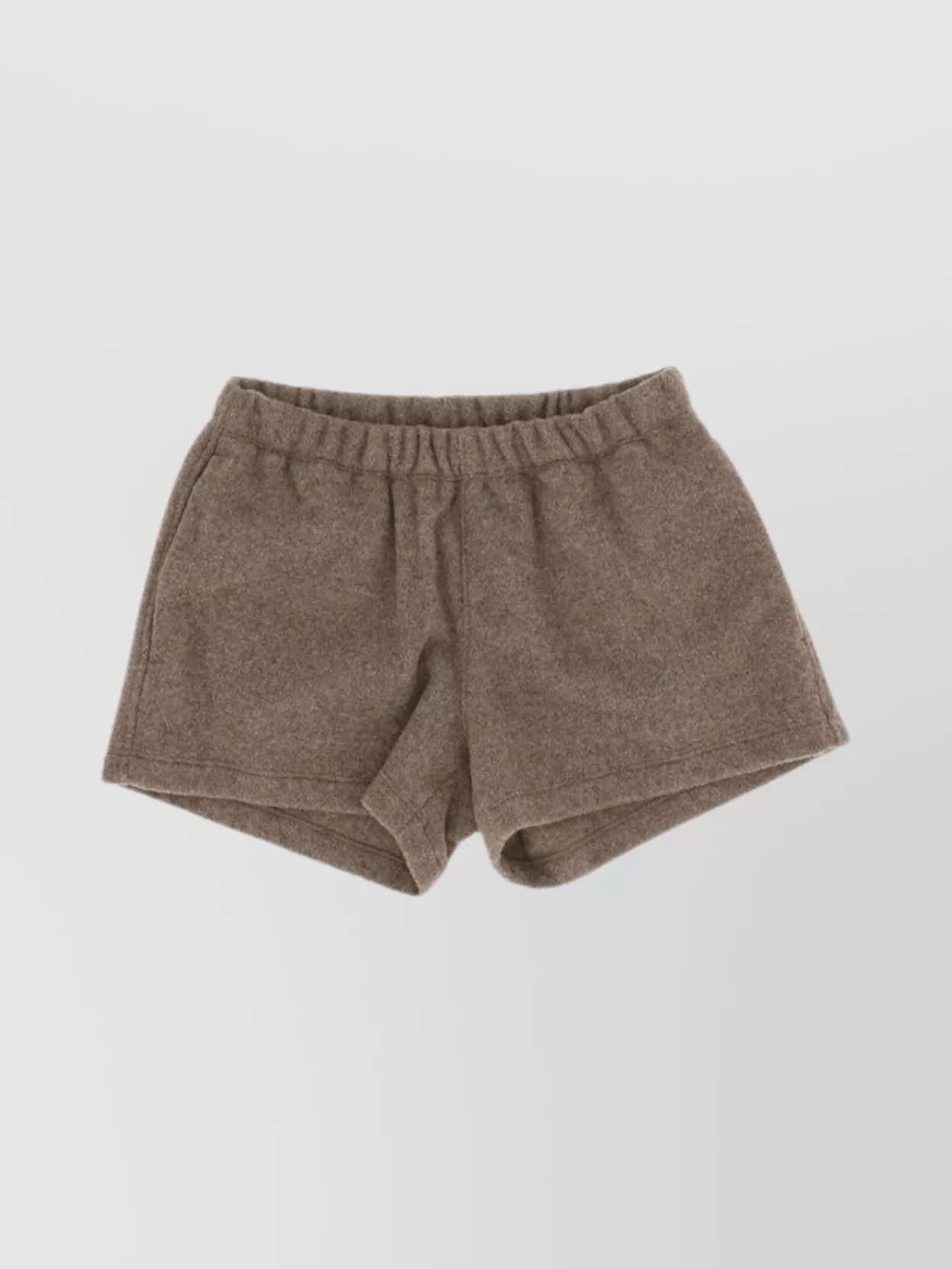Rier Wool Shorts Back Pocket In Brown