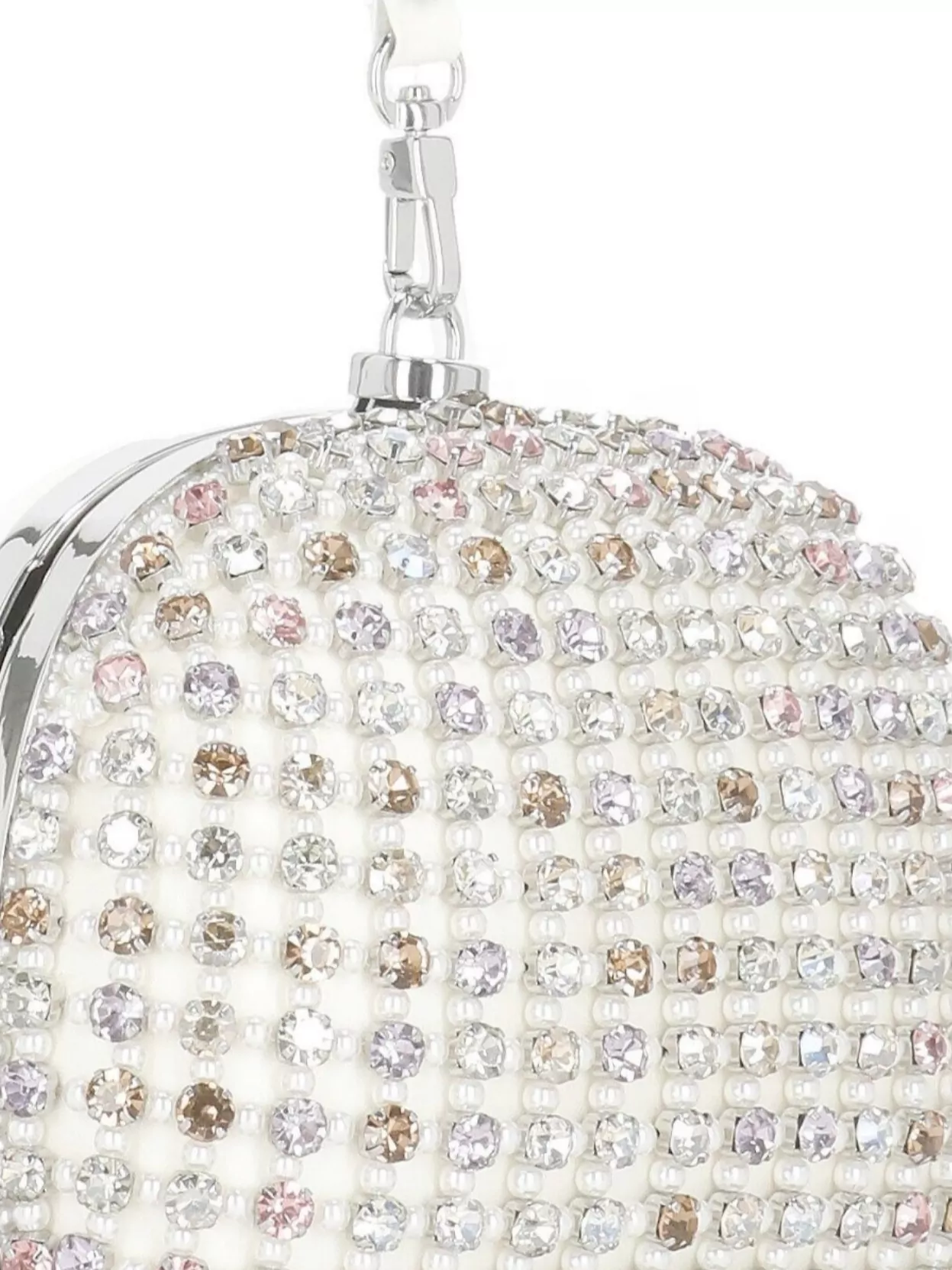 Self-Portrait Strass Detail Clutch Bag With Chain Strap