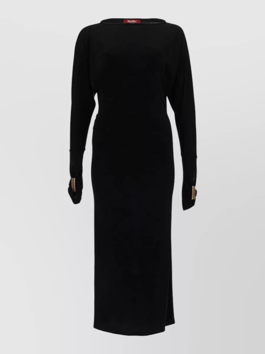 Max Mara draped maxi dress