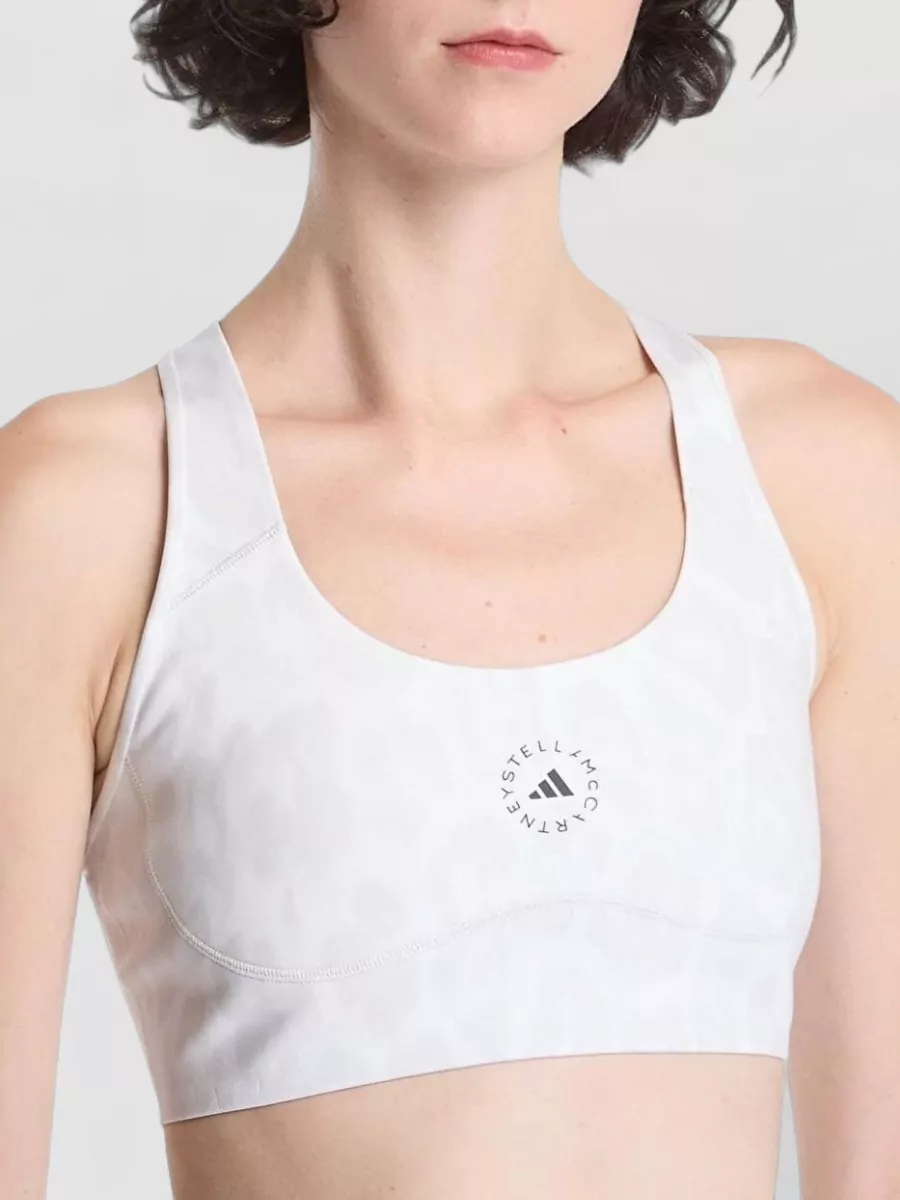 Adidas By Stella Mccartney Leopard-Print Racerback Bralette