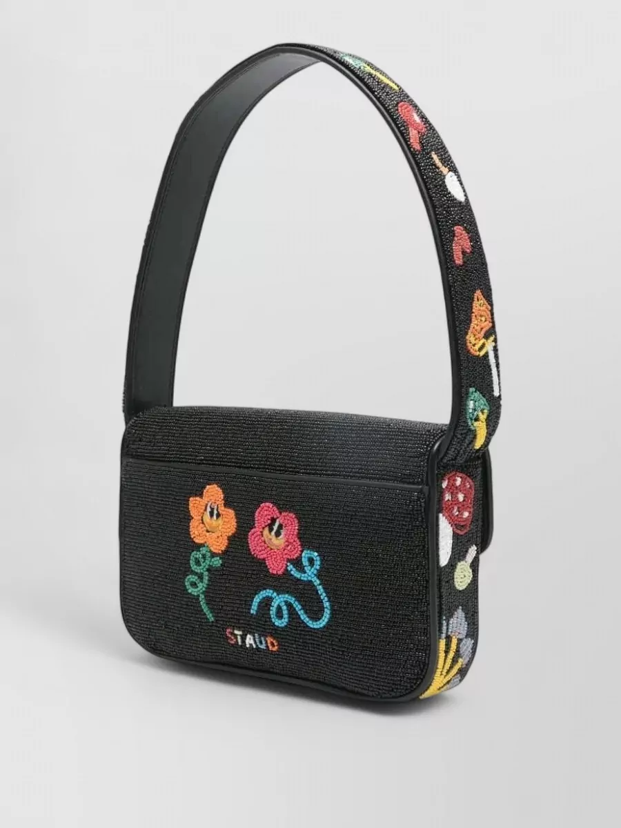 Staud Tommy Beaded Shoulder Bag