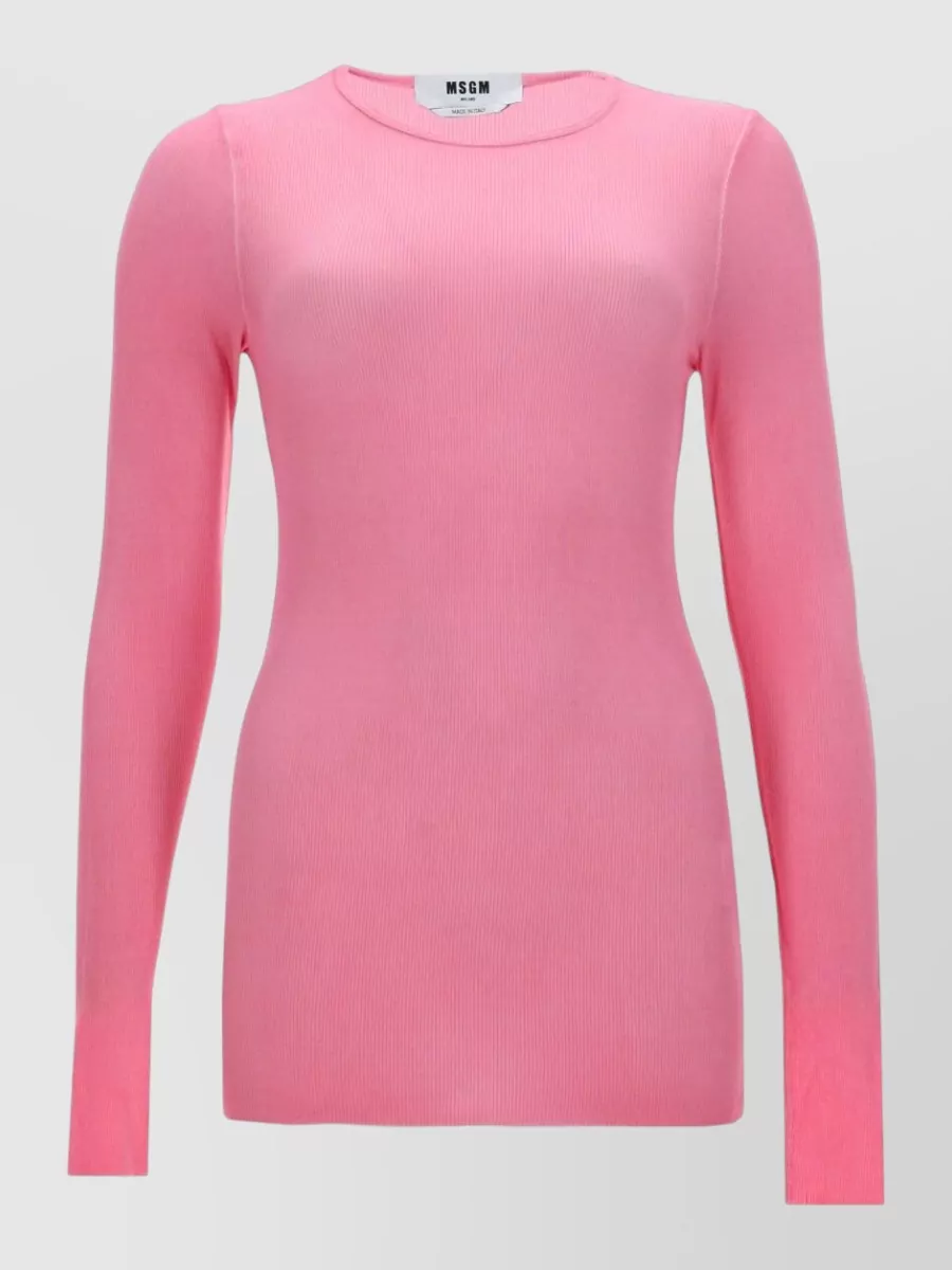 MSGM viscose knit top
