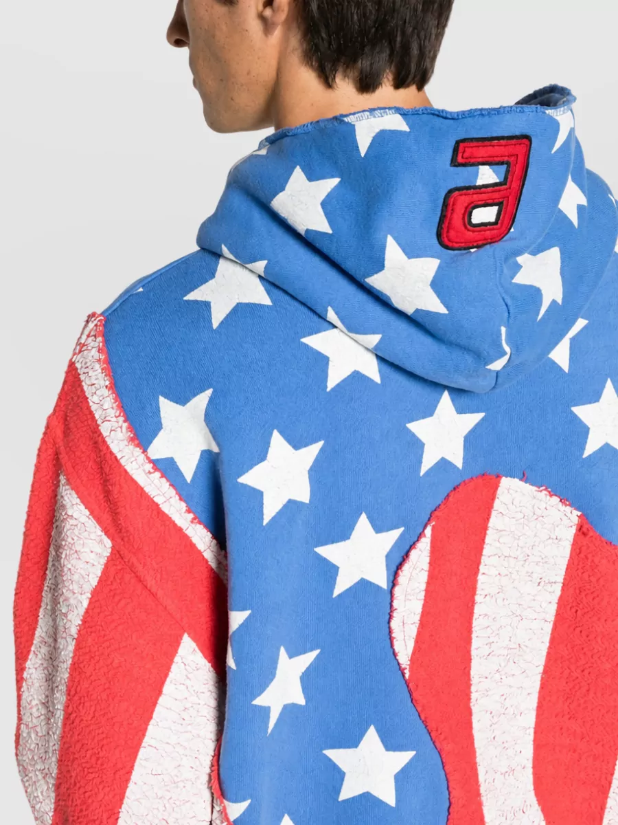 Erl Stars And Stripes Swirl Hoodie