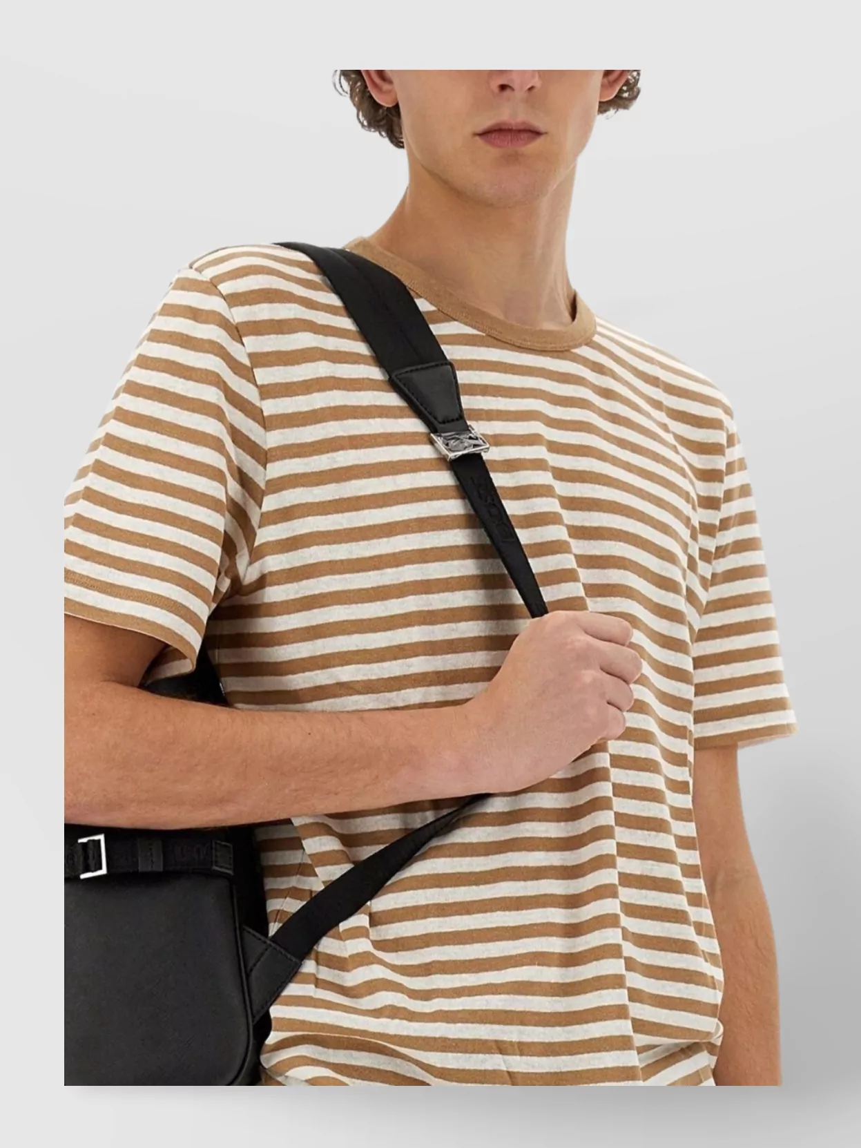 Boss Striped Crew Neck T-Shirt