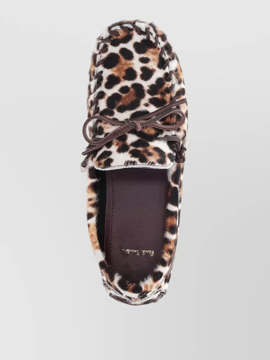 Paul Smith Leopard-Print Leather Loafers