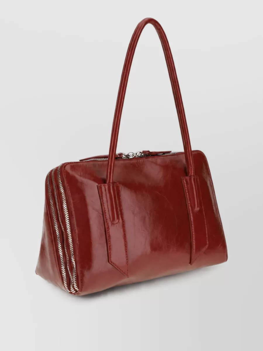 The Attico Na Leather Clutch Bag