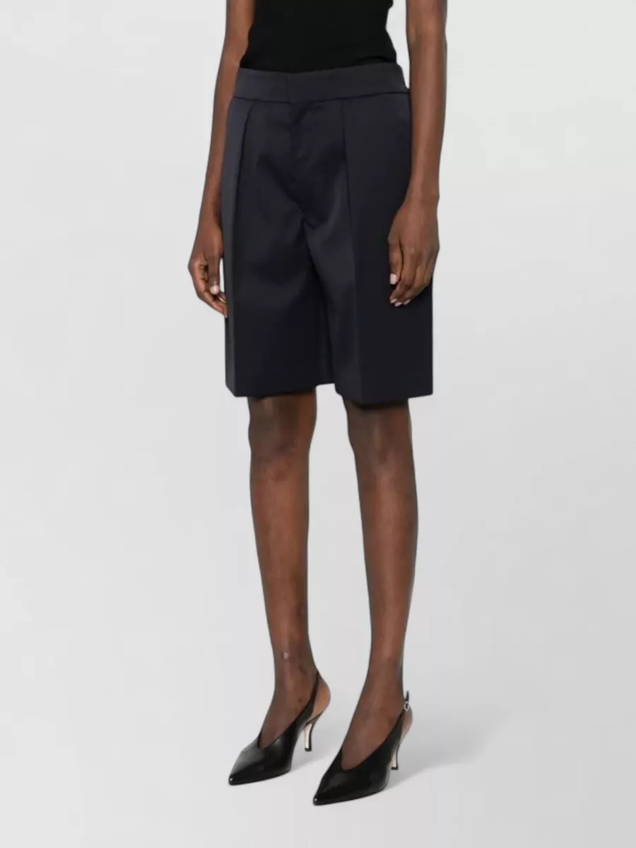 Victoria Beckham Wool Blend Tailored Shorts