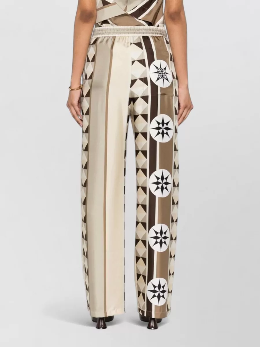 Loewe Paula's Ibiza Printed Silk Wide-Leg Trousers