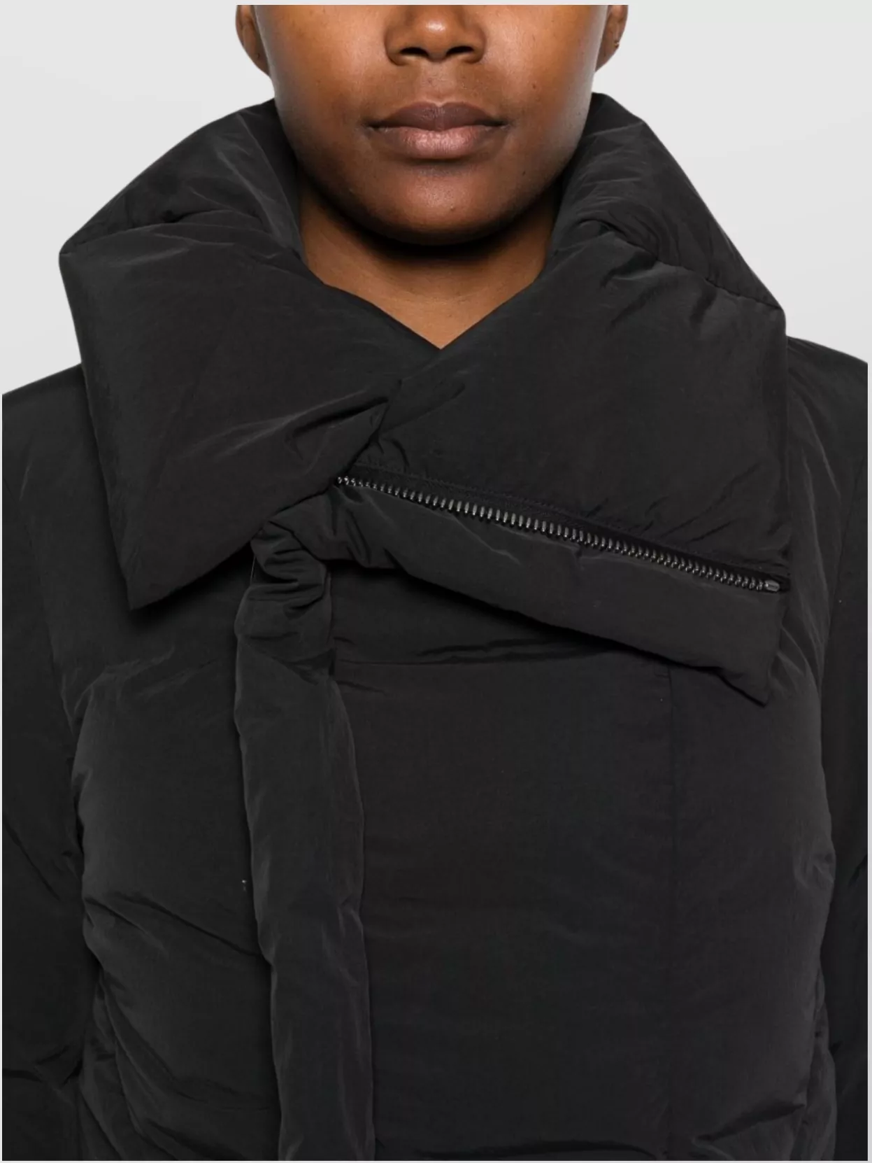 Rick Owens Contemporary Padded Jackets High Collar