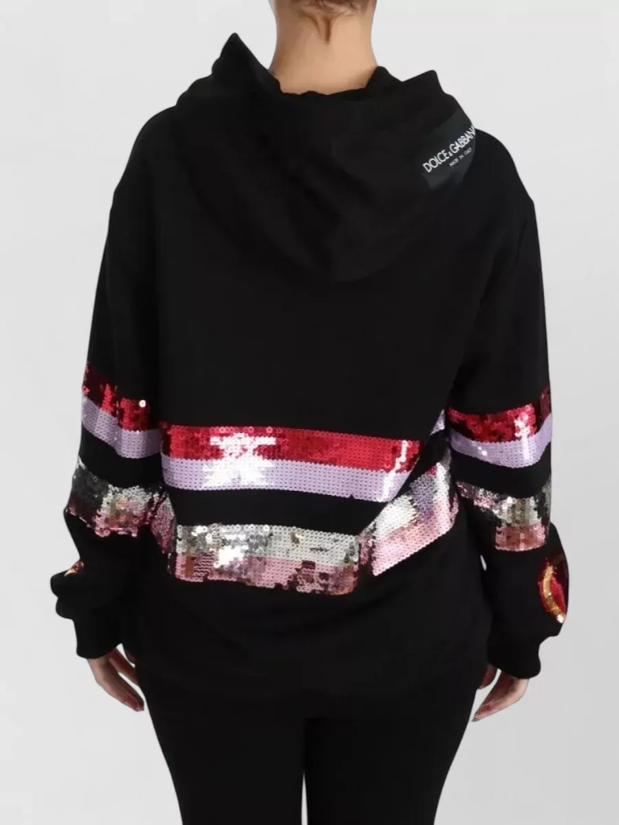 Dolce&Gabbana Sequined Cotton Hoodie