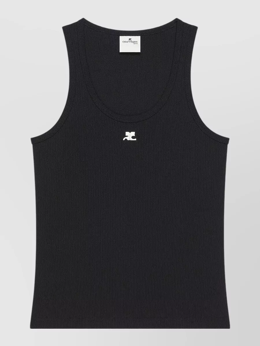 Courrèges ribbed tank bodysuit