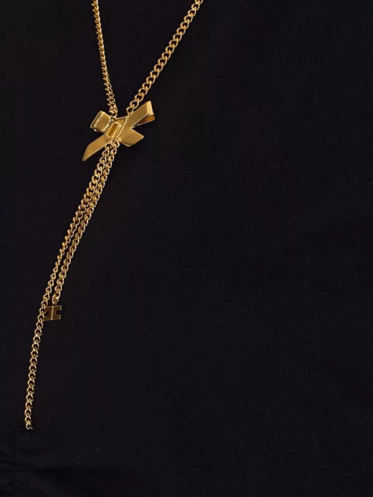 Elisabetta Franchi Knitwear T-Shirt Bow Pendant