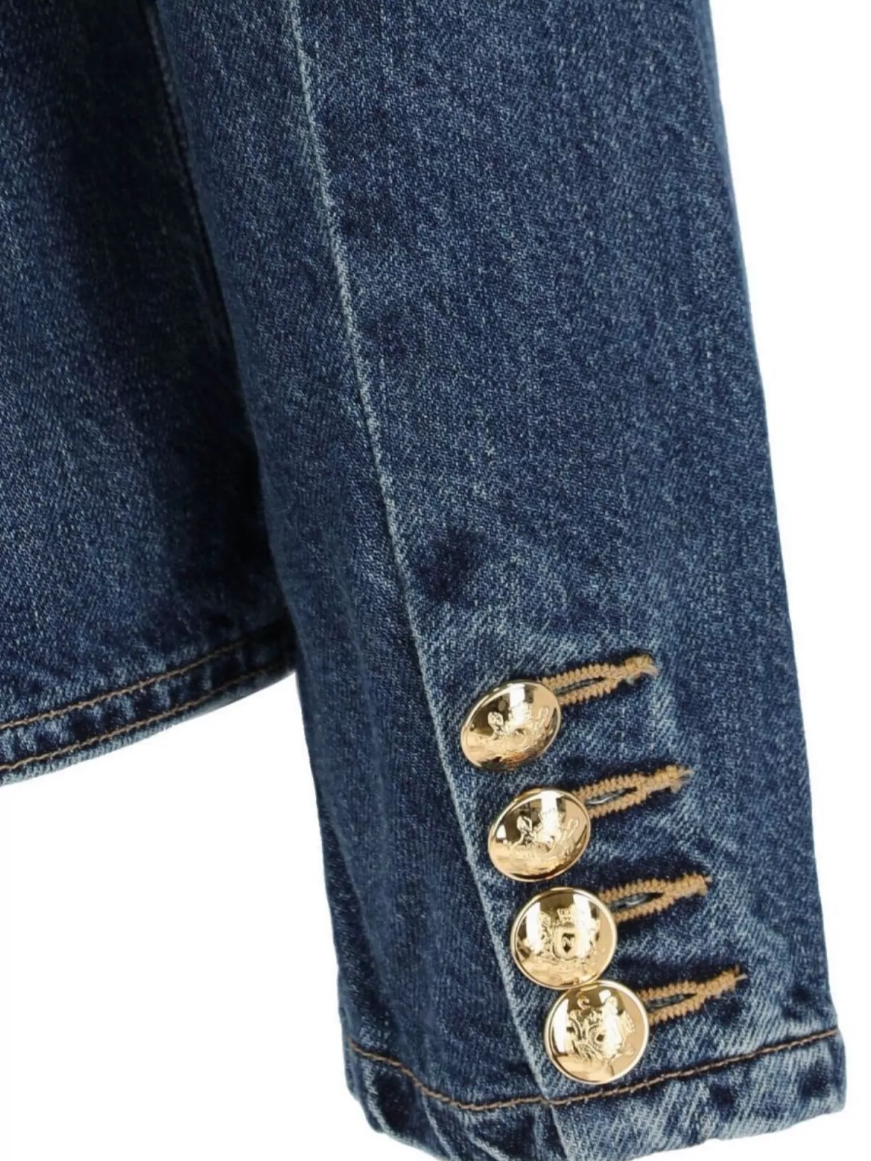 Nili Lotan Military Style Jacket Gold Buttons
