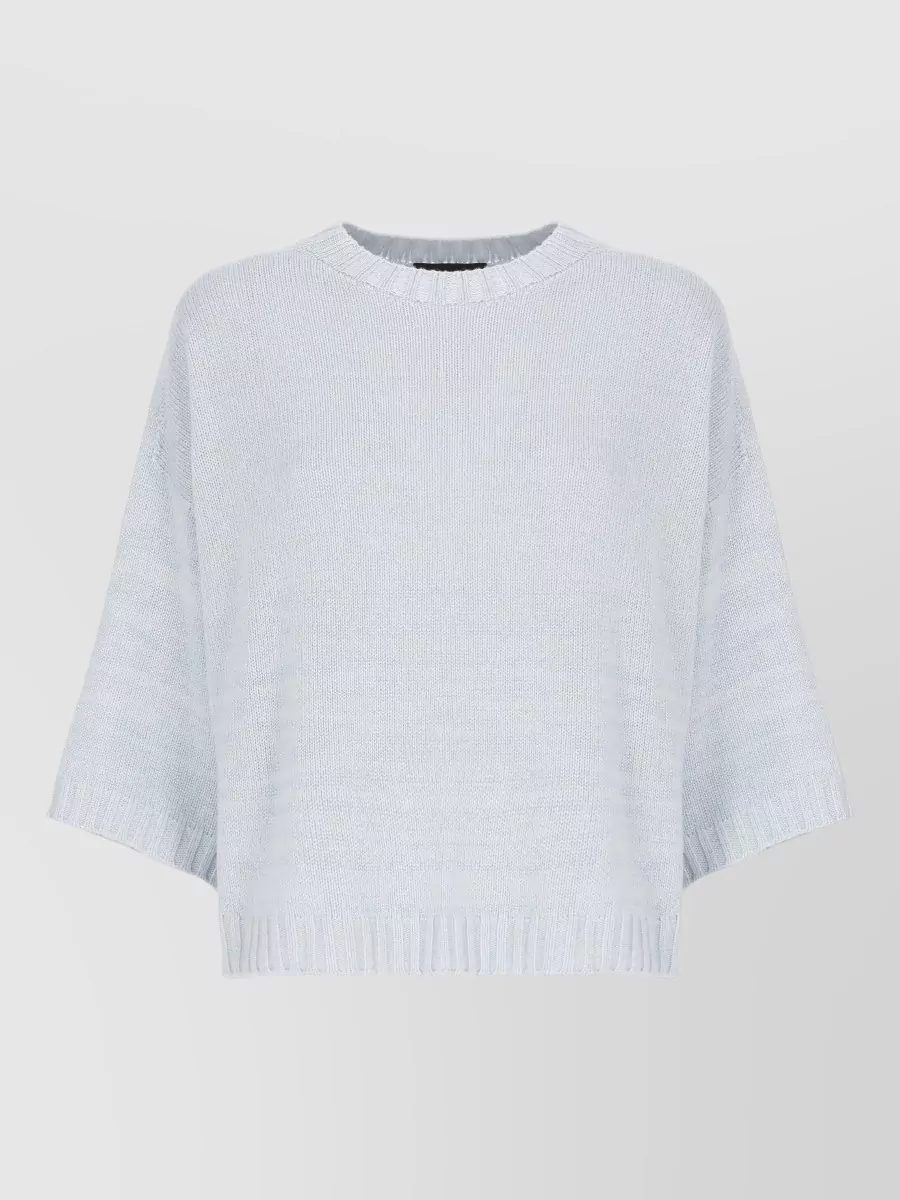 Fabiana Filippi Wool Cashmere Lurex Long-Sleeve Sweater