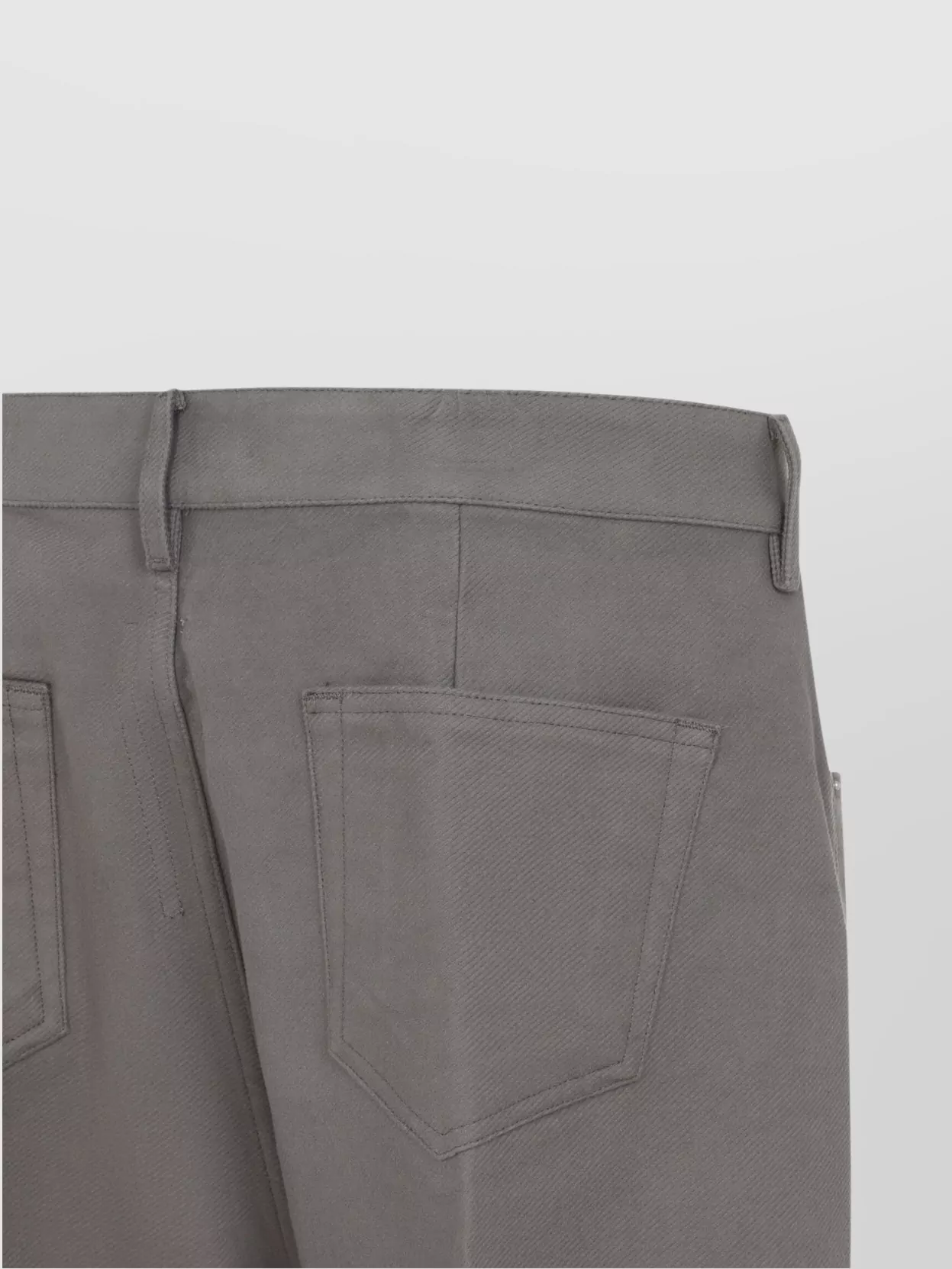 Rick Owens Cotton Wide Leg Trousers With Five Pockets