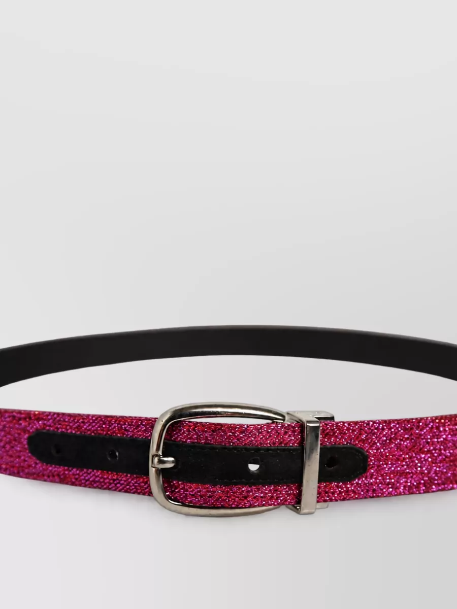 Dolce&Gabbana leather glitter belt