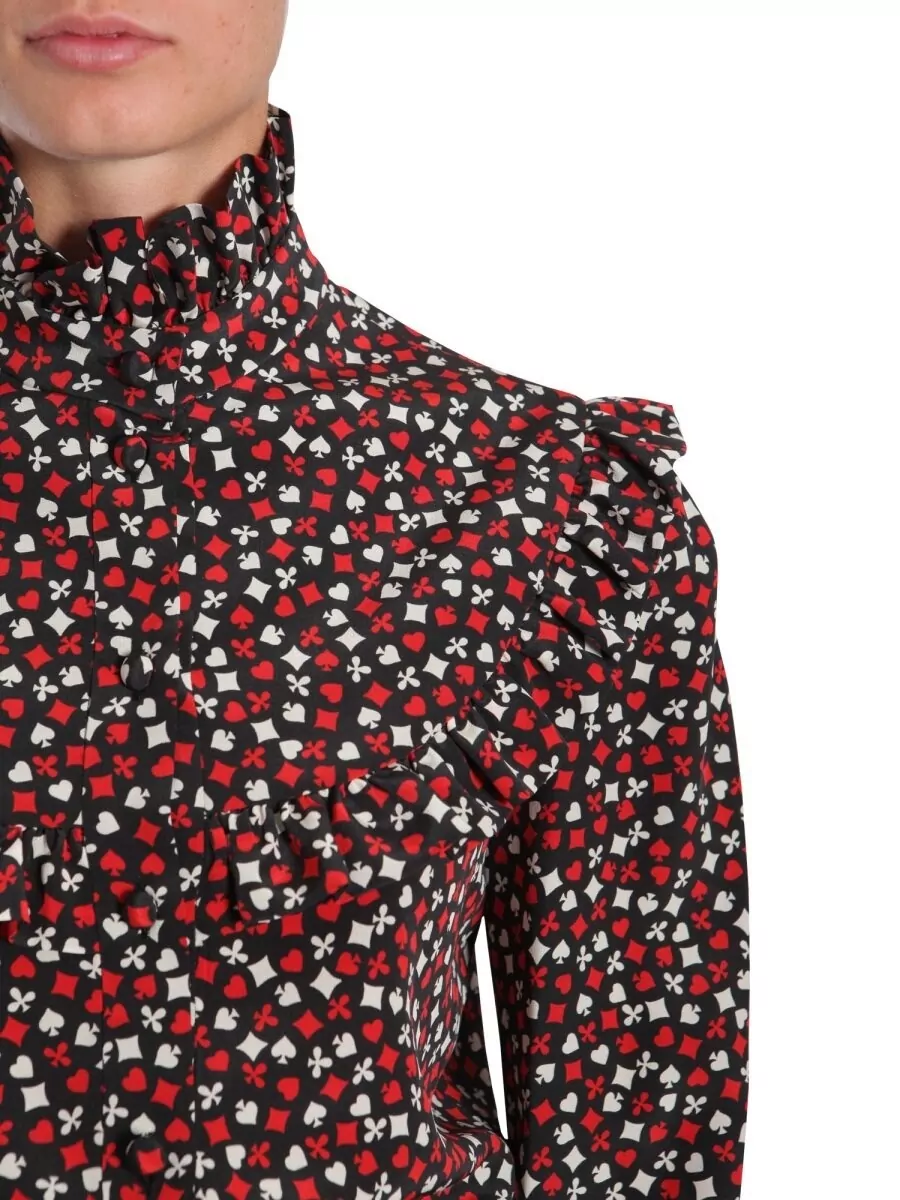 Saint Laurent Stand Collar Blouse