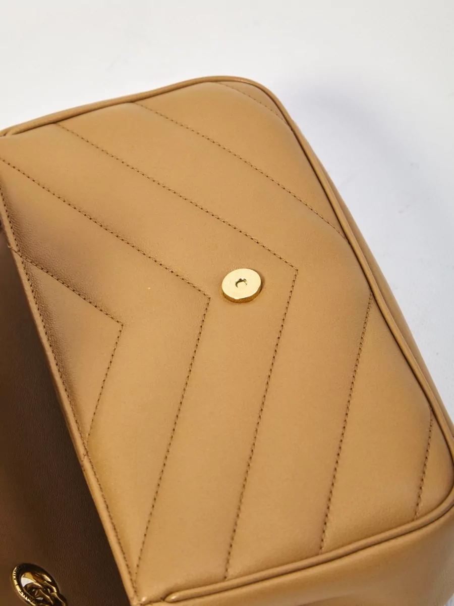 Saint Laurent Loulou Small Chain Shoulder Lambskin Bag