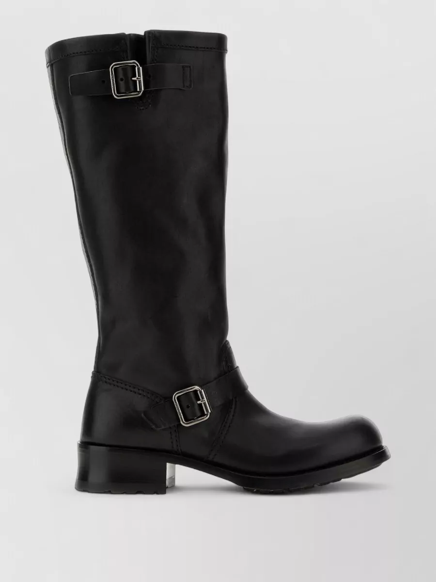 Prada leather boots