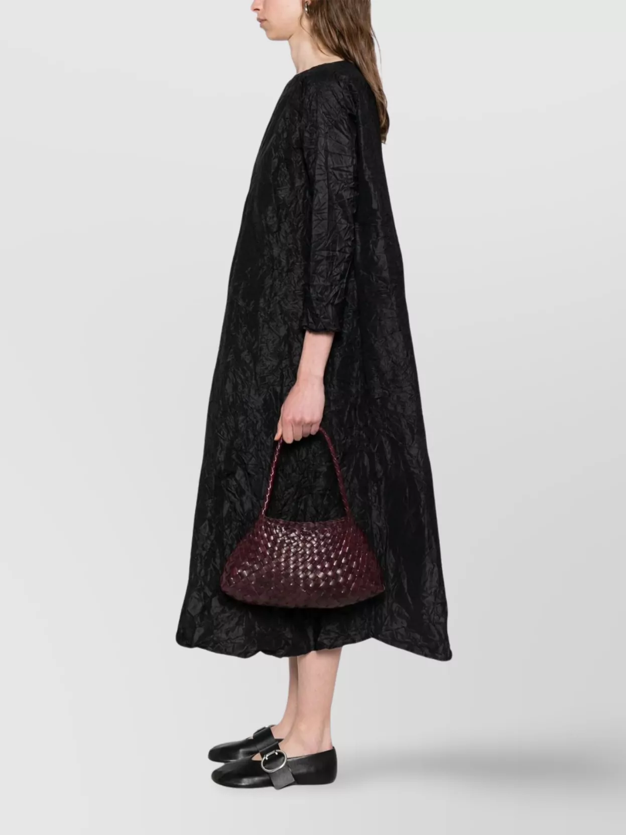 Dragon Diffusion Structured Woven Single Handle Shoulder Bag
