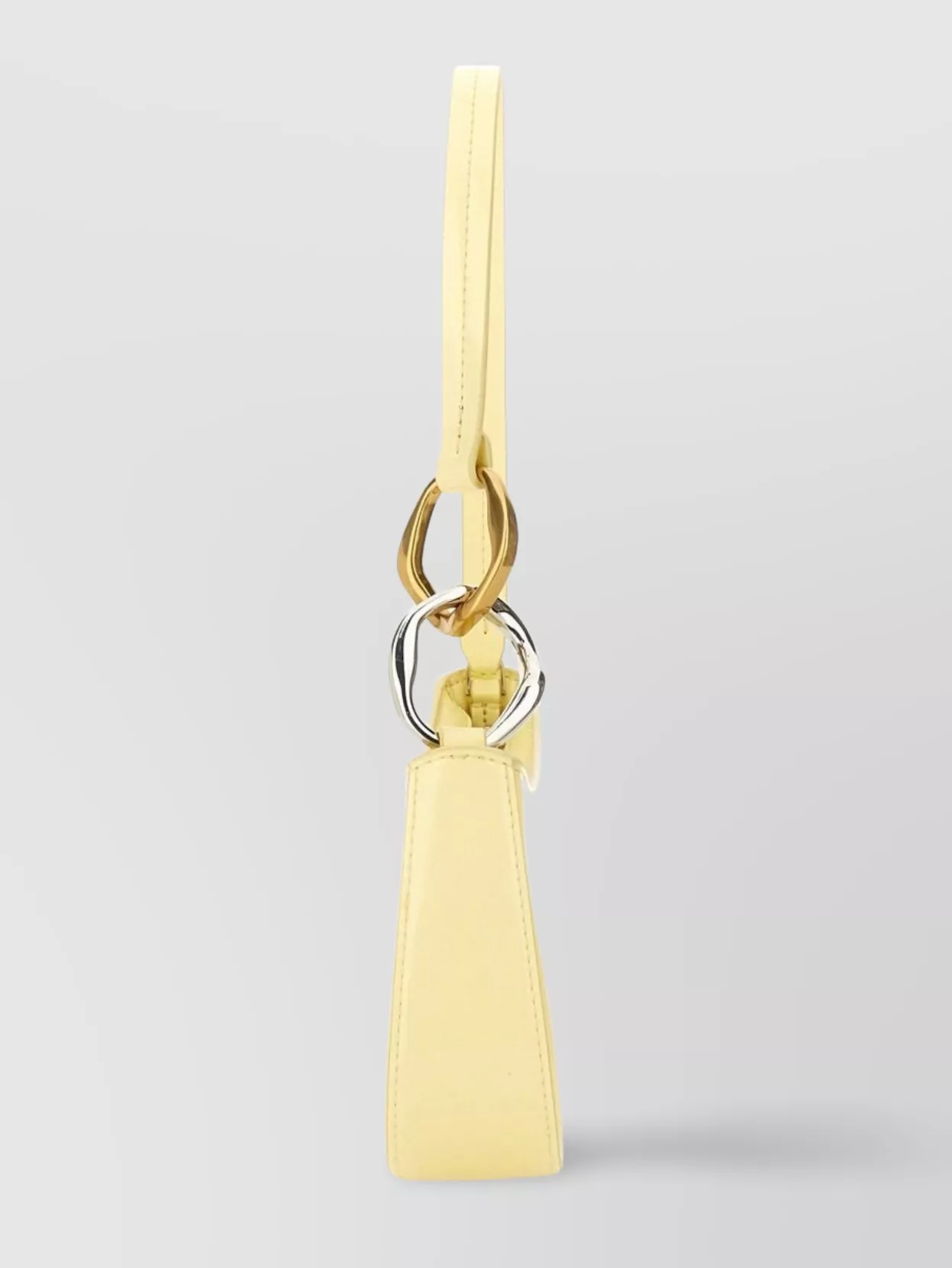STAUD CURVED HARDWARE SHOULDER STRAP SMOOTH BAG