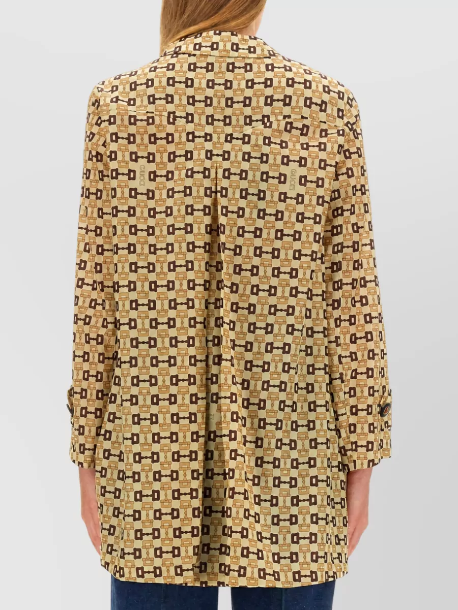 Gucci Horsebit Print Coat