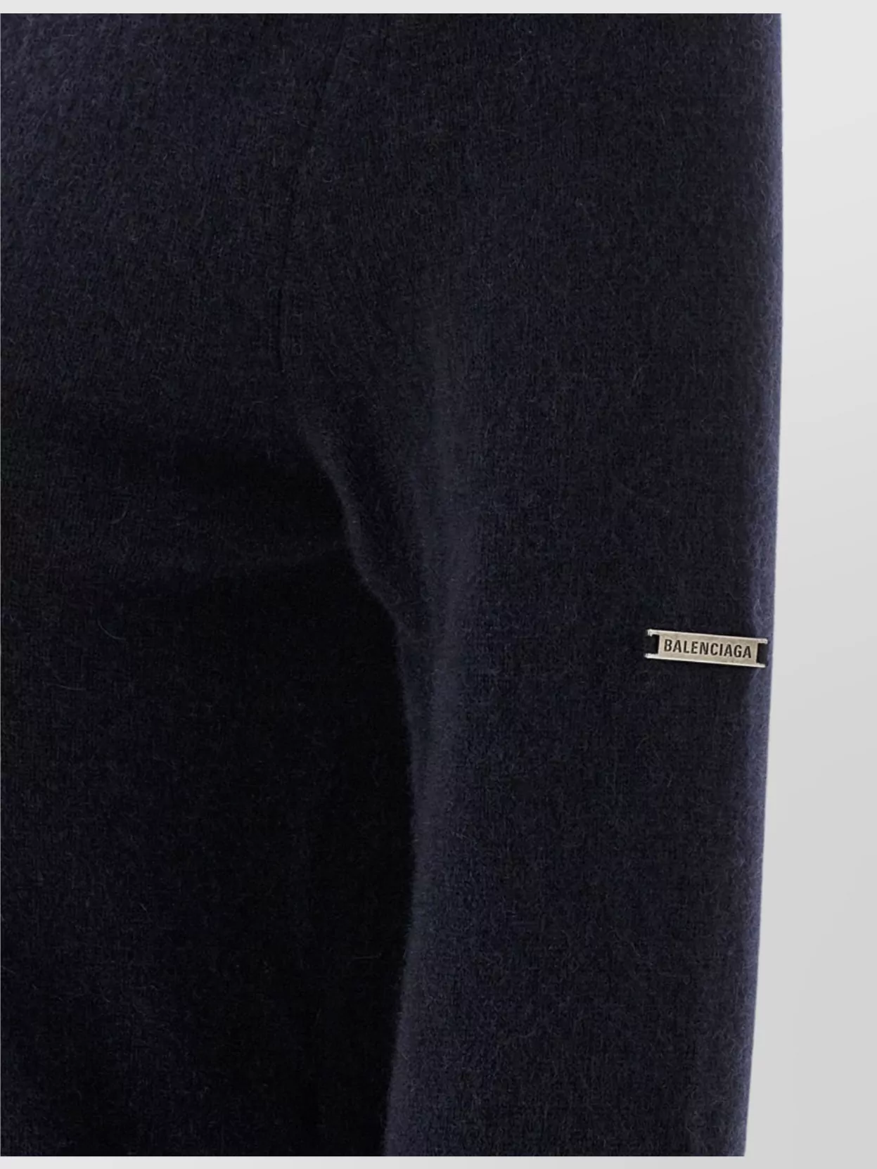 Balenciaga Fitted Turtleneck Sweater Ribbed Cuffs