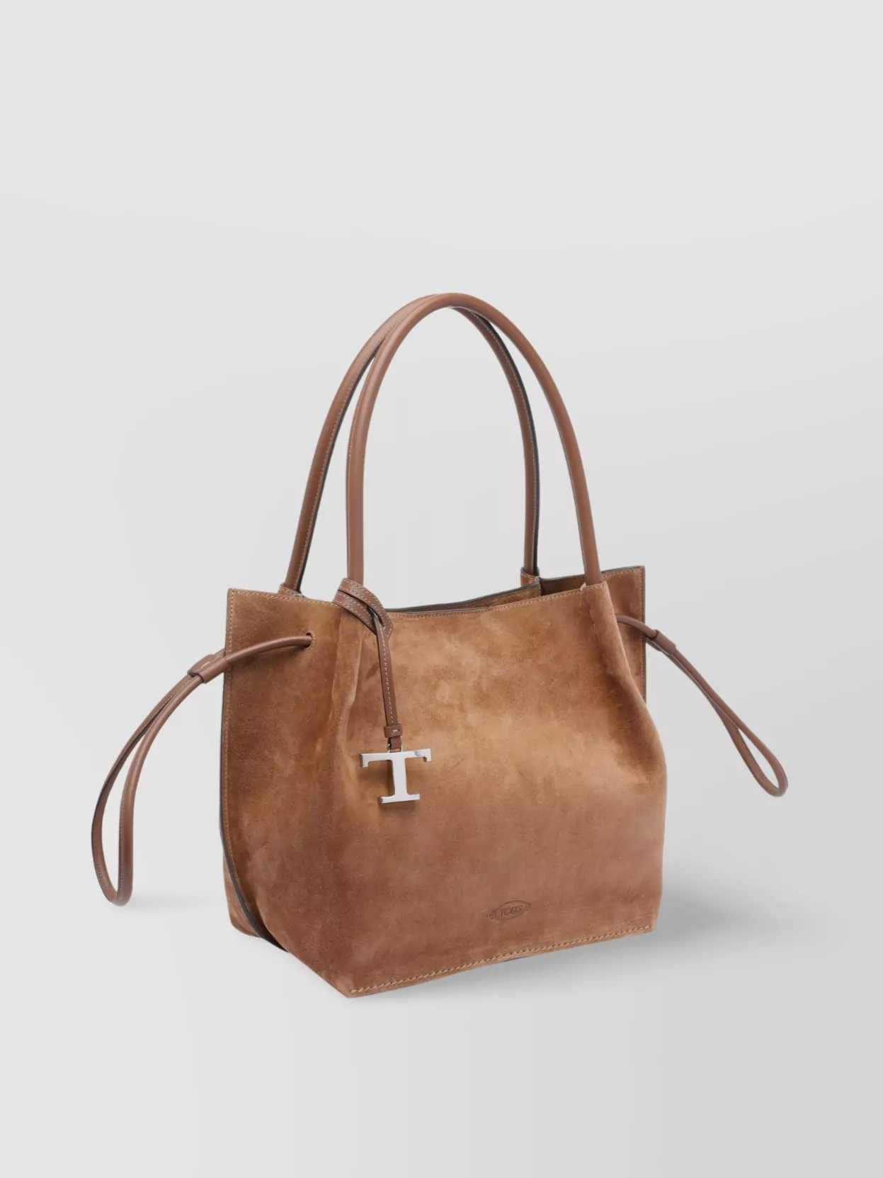 Tod's Leather Bucket Bag With Side Tie Accents