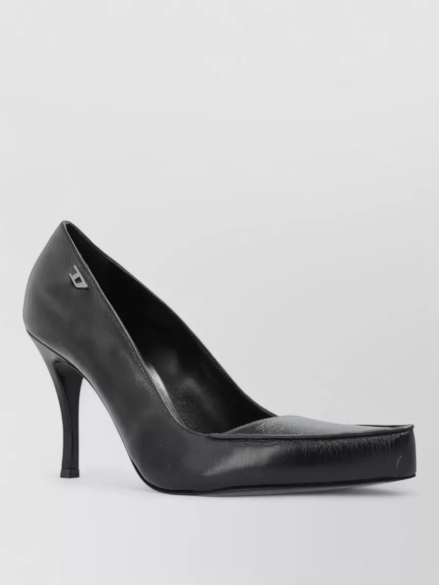 Diesel leather high-heel pumps