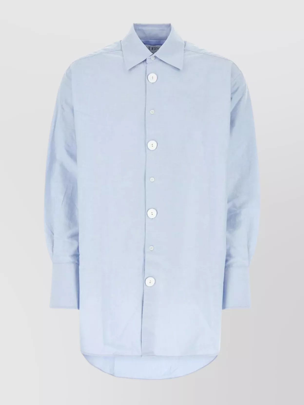 Shop Jw Anderson Anchor Relaxed Fit Oxford Shirt In Blue