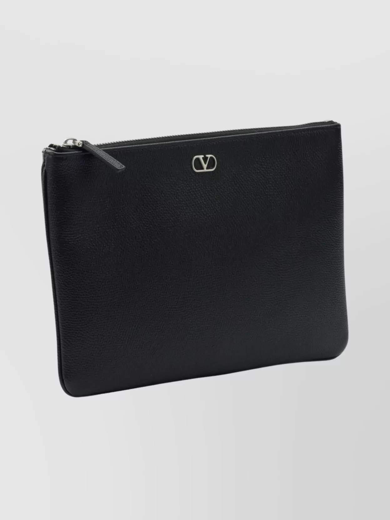 Valentino Garavani Vlogo Rectangular Textured Clutch Bag
