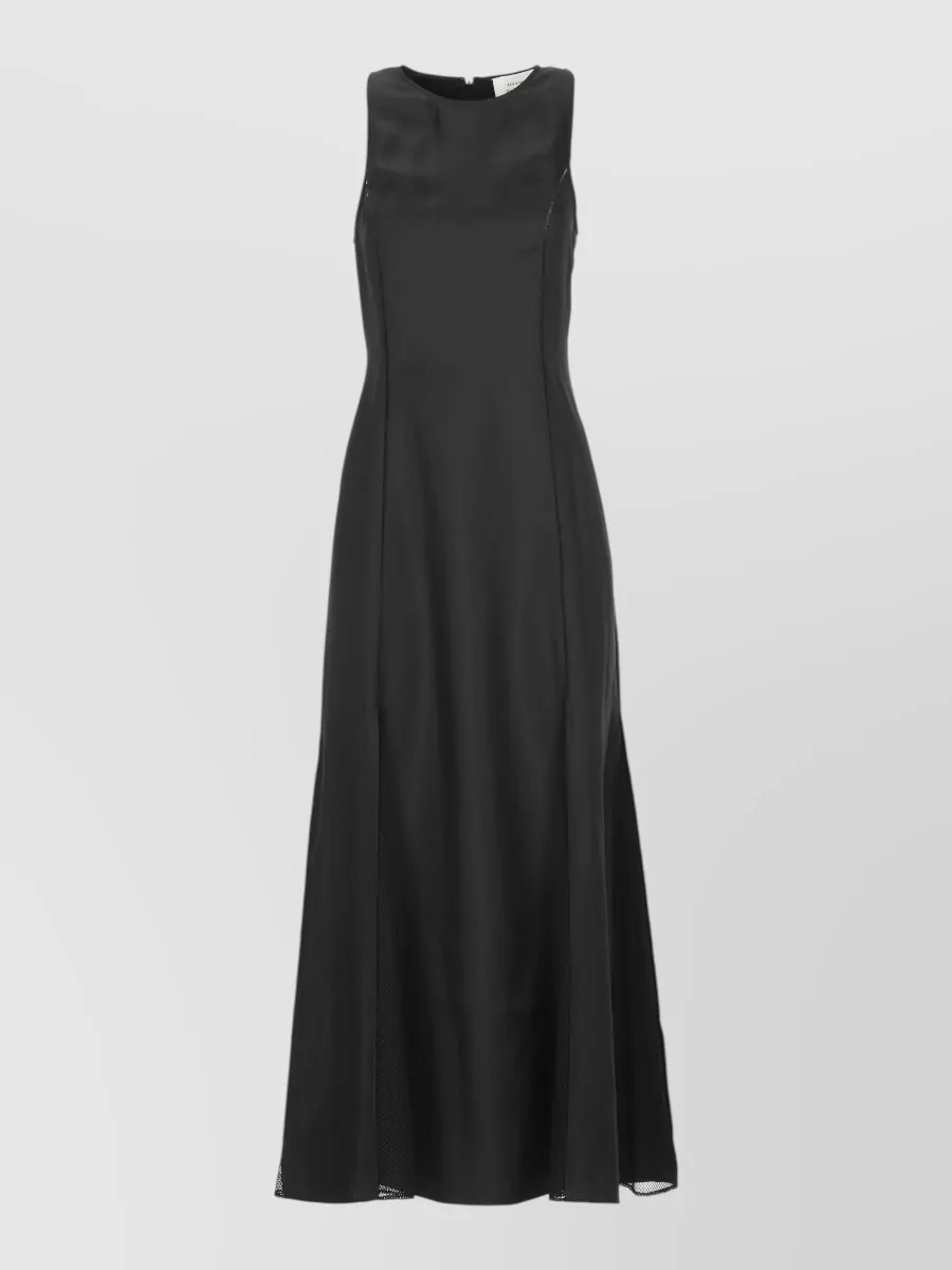 Loulou Studio silk sleeveless round-neck midi dress
