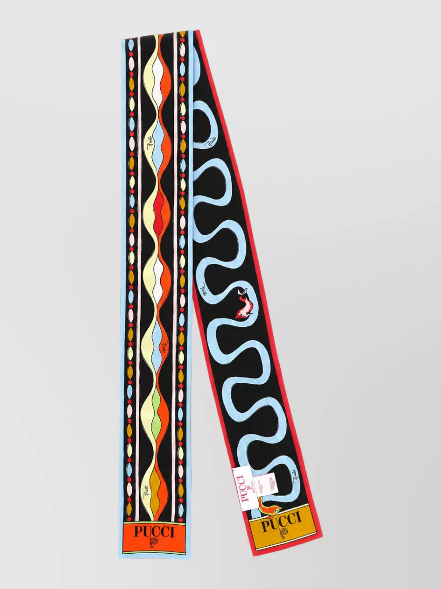 Pucci Silk printed bandeau scarf