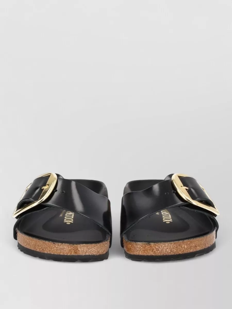 Birkenstock leather big buckle sandals