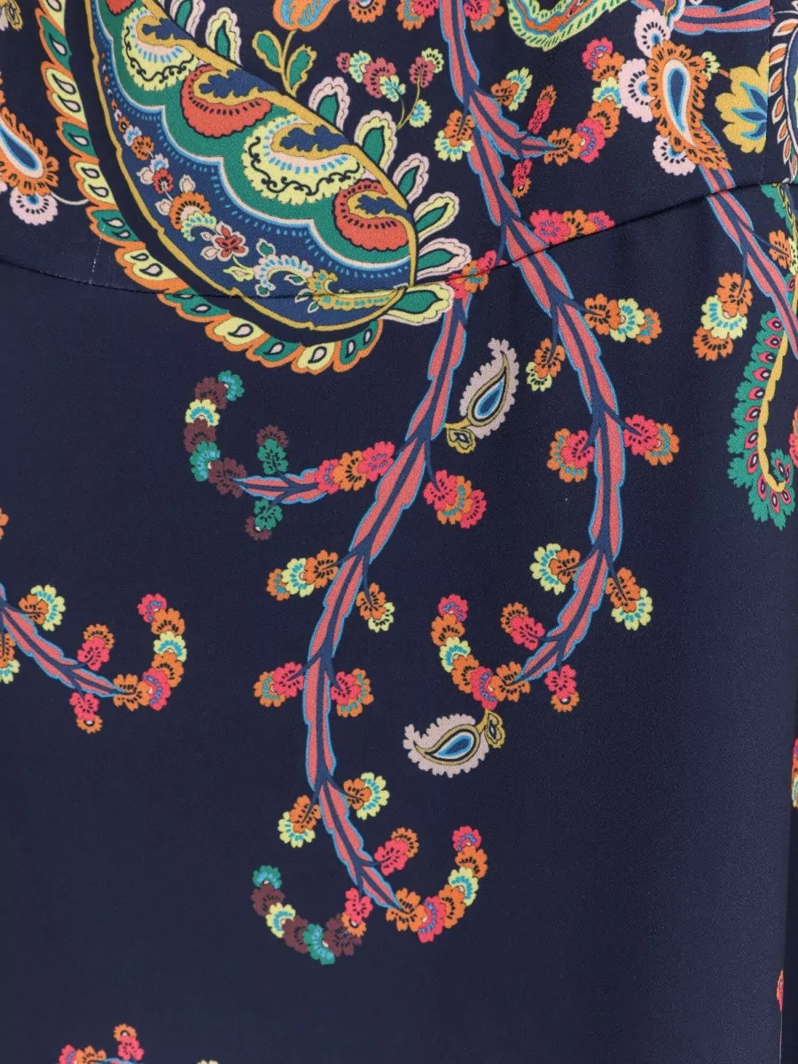 Etro Sleeveless Flared Printed Midi Dress