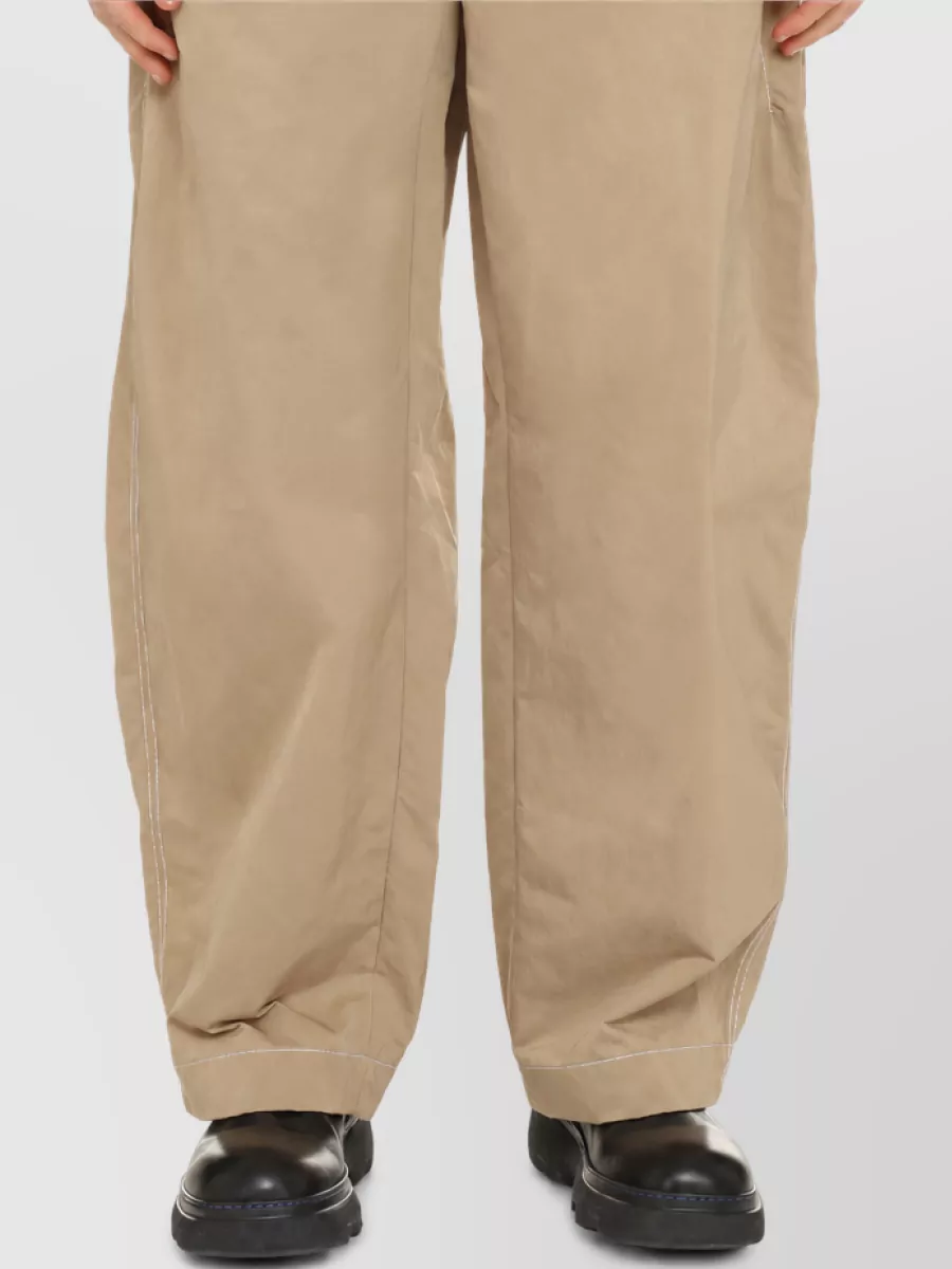Bottega Veneta Technical Nylon Loose Fit Trousers