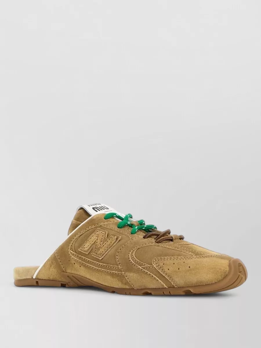 Miu Miu leather slippers