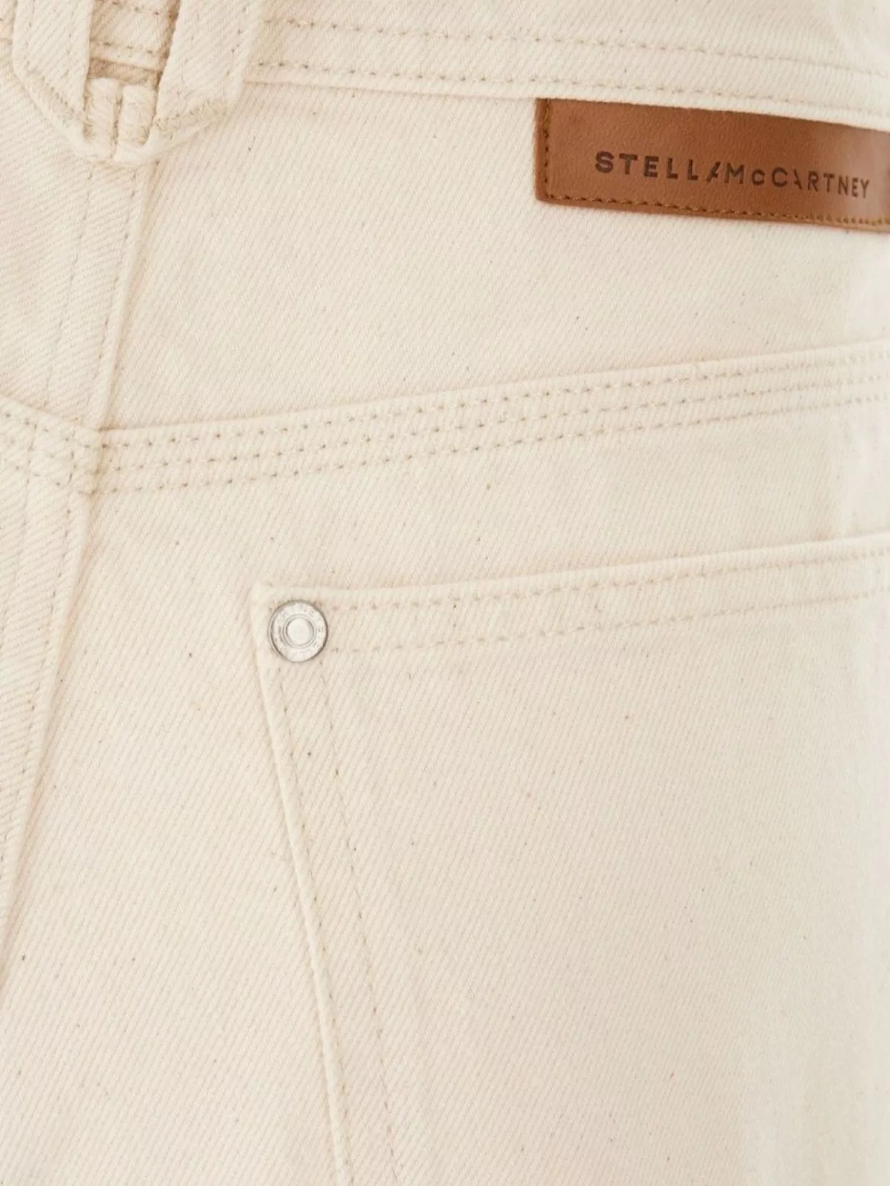 Stella Mccartney Side Lace-up Detailed Twill Shorts