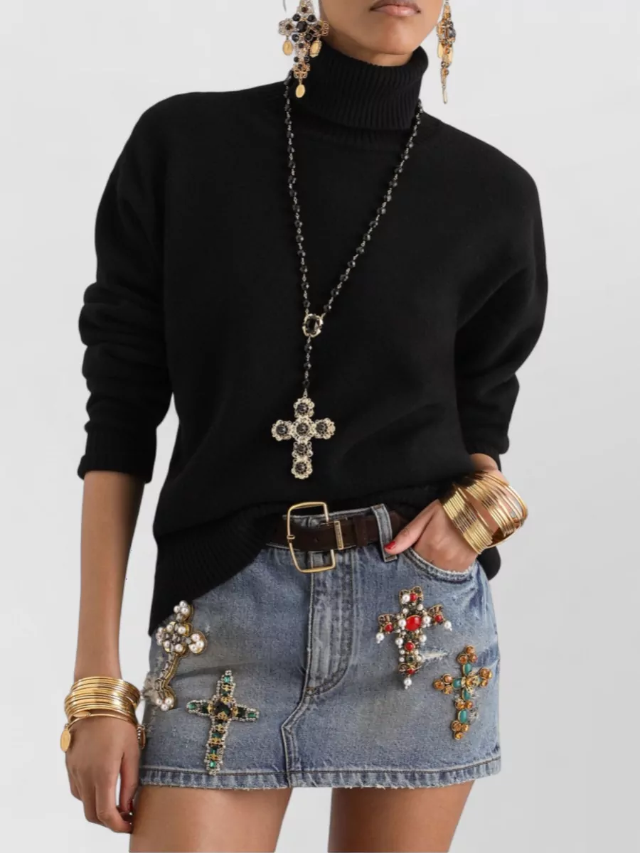 Dolce & Gabbana Wool Turtleneck Sweatshirt
