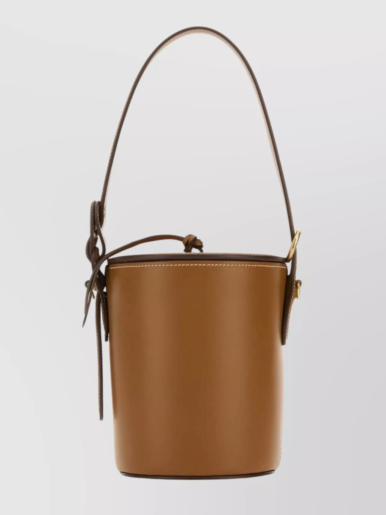 Shop Miu Miu Structured Leather Bucket Bag