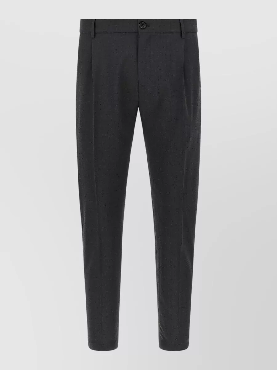 Department 5 virgin wool blend cropped pleated tailored trousers