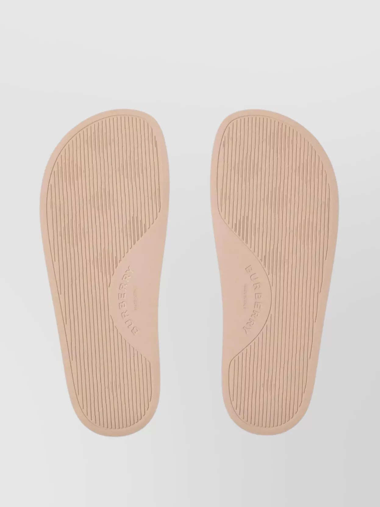 Burberry Checkered Pattern Flat Sole Slide Sandals