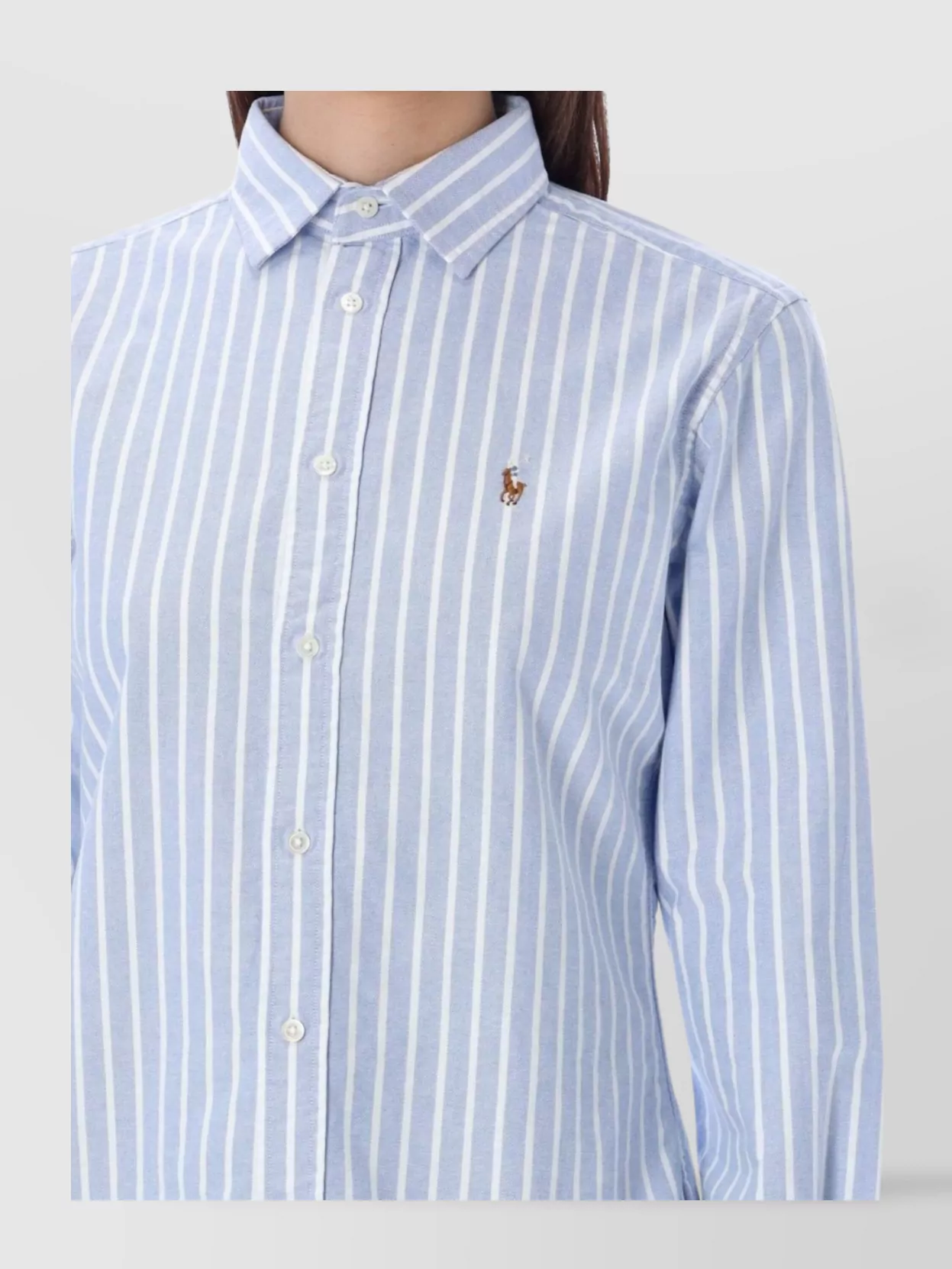 Shop Polo Ralph Lauren Striped Oxford Shirt Long Sleeves