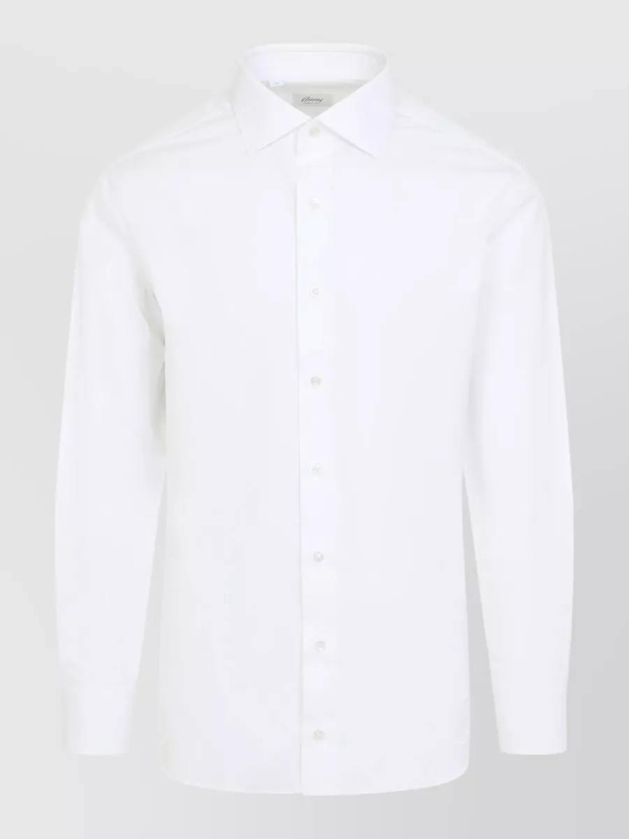 Brioni Cotton Long-Sleeve Shirt