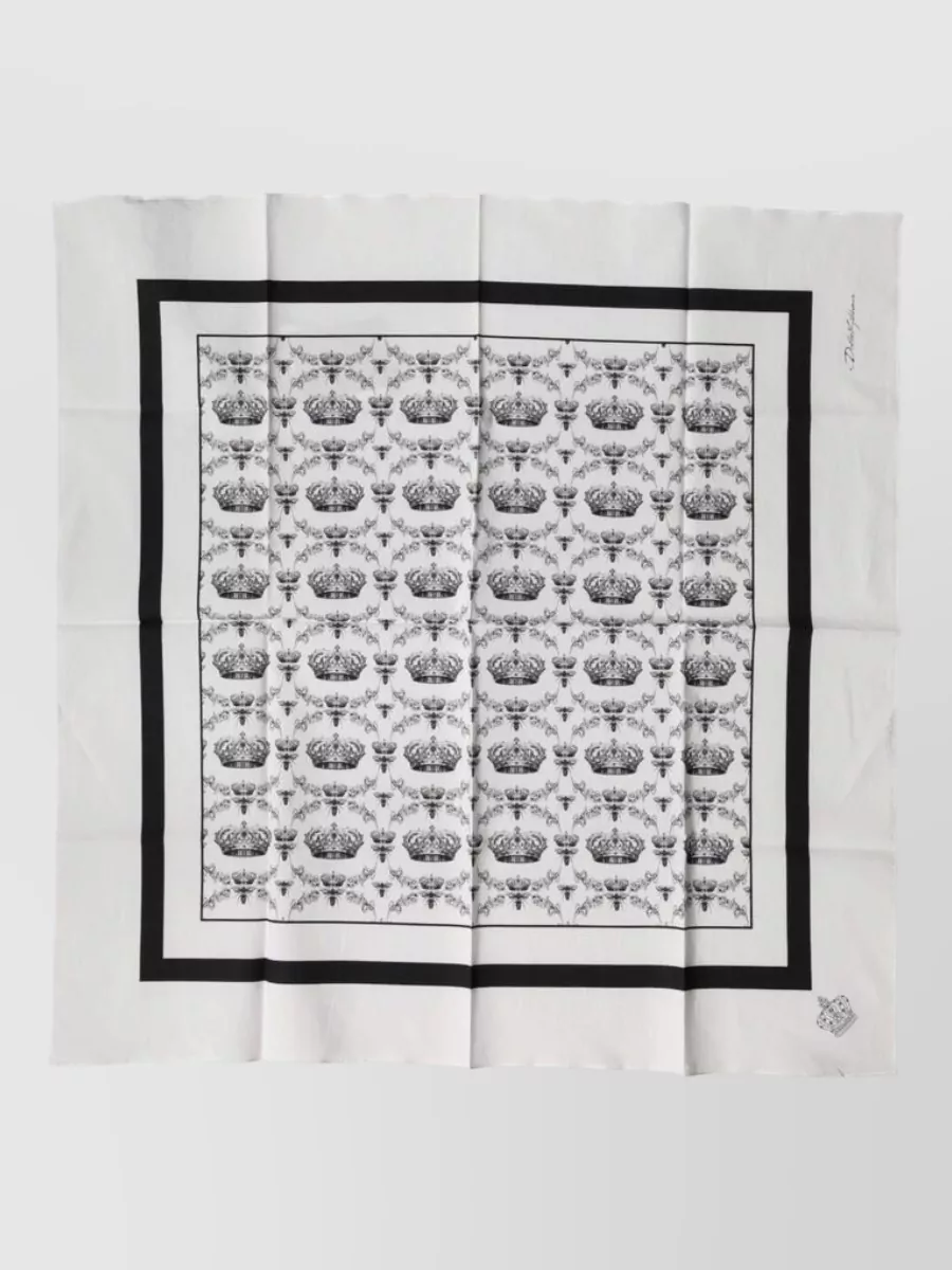 Dolce&Gabbana cotton square scarf