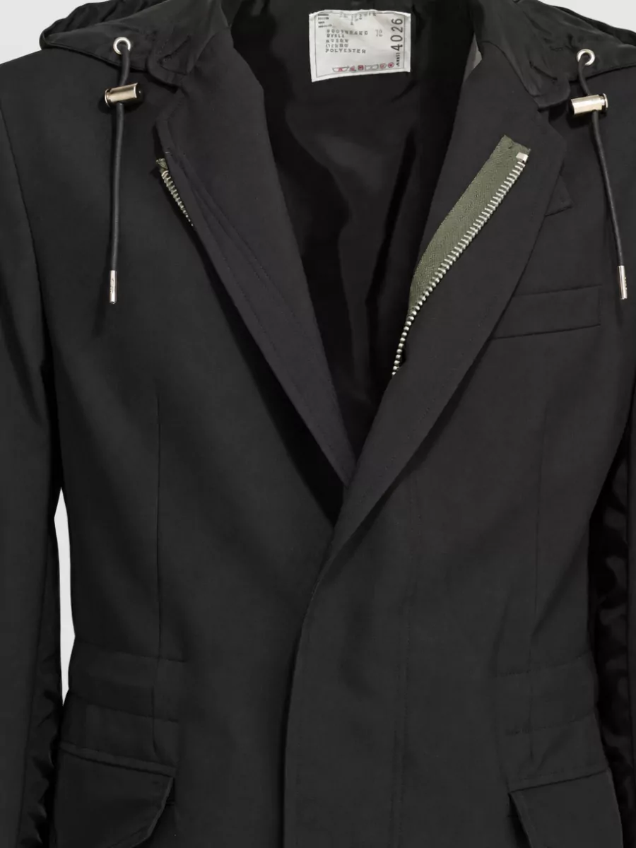Sacai Single Breasted Coat