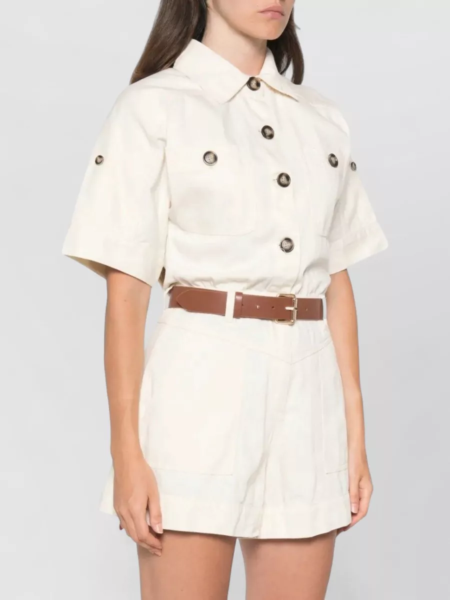 Self-Portrait Denim Playsuit