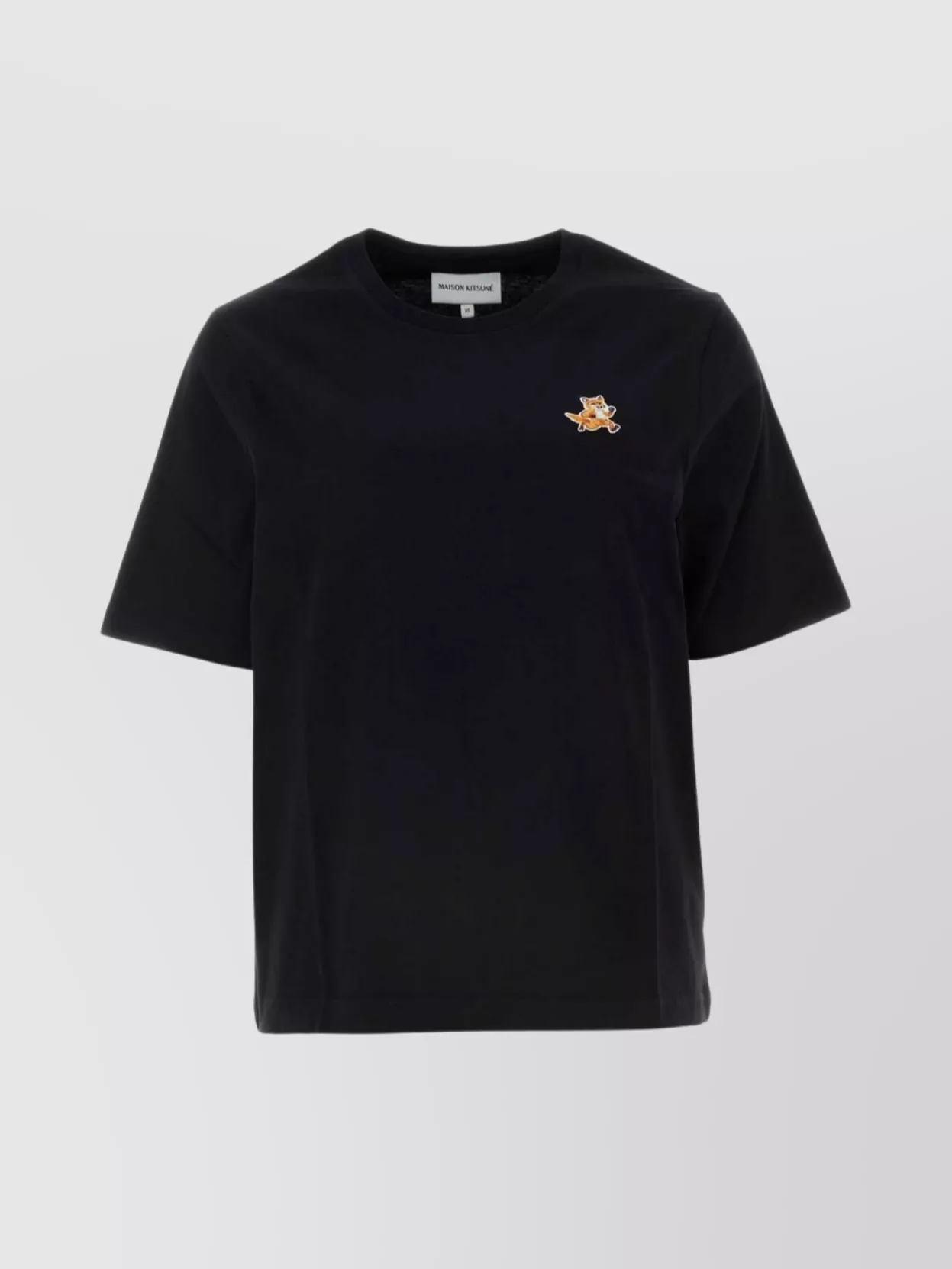 Shop Maison Kitsuné Crew Neck Short Sleeves Cotton T-shirt