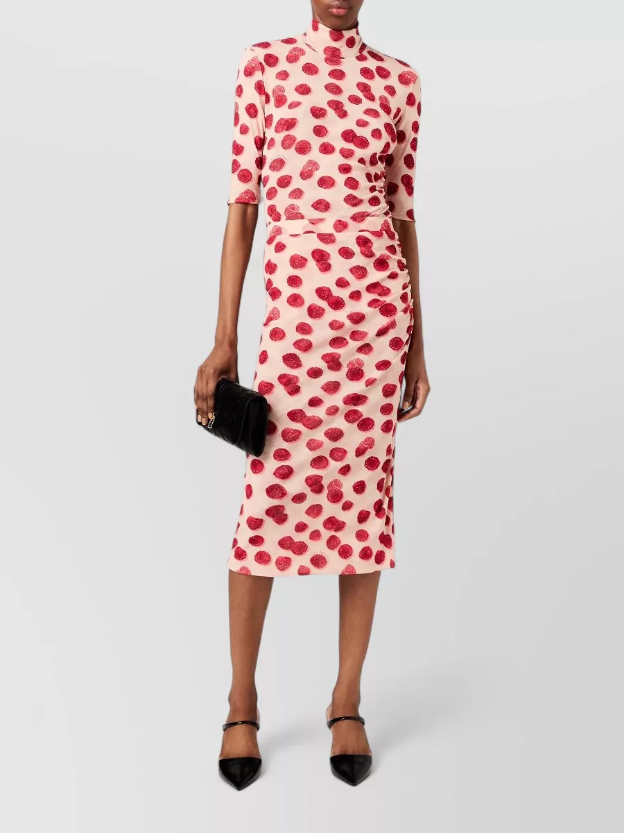 Stella Mccartney Printed Mesh Long-Sleeve Top