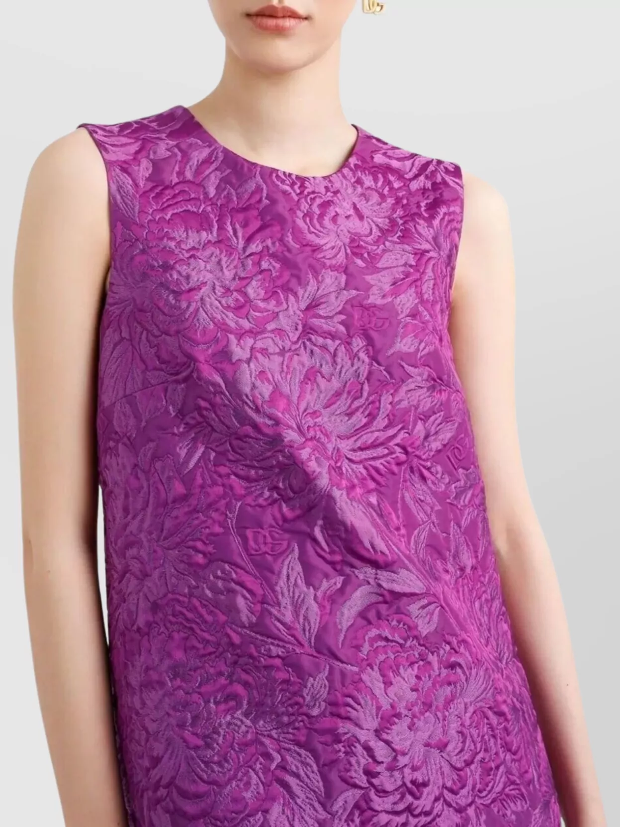 Dolce&Gabbana Floral Brocade Mini Dress